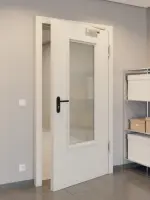 CloseUp-Milieuansicht von Innentür-Set Stahl mit Feuerschutzfunktion STU/STS T30-1 mit LA-B3 inkl. Blendrahmen - Hörmann