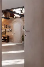 CloseUp-Milieuansicht von WESTAG Innentür-Set Semento BN 434 PortaLit CPL mit Zarge und Drücker