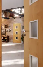 CloseUp-Milieuansicht von Ahorn Rustikal AH 74 Typ LA-3 GetaLit Innentür - Westag