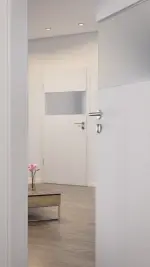 CloseUp-Milieuansicht von Smart 2 quer Concept Durat Eiche Weiß Innentür - Huga