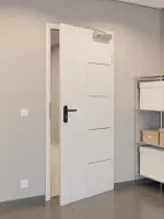 CloseUp-Milieuansicht von GARANT Rauchschutztür Corona 834 Authentic Grigio CePaL