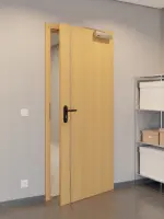 CloseUp-Milieuansicht von GARANT Rauchschutztür Corona 850 Eiche Premium CePaL