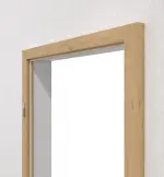 Detail-Ansicht von TEUTO Blendrahmen Authentic Asteiche CPL mit runder Kante