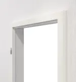 Detailansicht von GARANT Blendrahmen für Schallschutztüren Authentic Bianco CePaL mit runder Kante