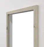 Detailansicht von HÖRMANN Blendrahmen Gebürstete Lärche hell Duradecor ProLine mit eckiger Kante