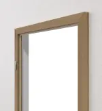 Detailansicht von HÖRMANN Blendrahmen Natureiche Duradecor ProLine mit eckiger Kante