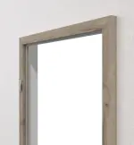 Detailansicht von HÖRMANN Blendrahmen Nordeiche Duradecor ProLine mit eckiger Kante