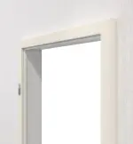 Detailansicht von GARANT Blendrahmen Weißlack 9010 mit runder Kante