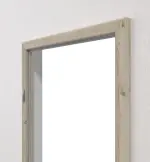 Detailansicht von HÖRMANN Blendrahmen Gebürstete Lärche hell Duradecor ProLine mit runder Kante