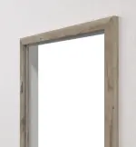 Detailansicht von HÖRMANN Blendrahmen Nordeiche Duradecor ProLine mit runder Kante