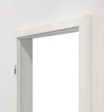 Detail-Ansicht von TEUTO Blendrahmen für Schallschutztüren Weiß Struktur Premium CPL mit runder Kante