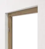 Detailansicht von HÖRMANN Blockrahmen Natureiche Duradecor ProLine mit eckiger Kante