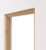 Detailansicht von GARANT Blockrahmen für Schallschutztüren Eiche Premium CePaL mit runder Kante