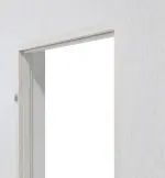 Detailansicht von CLASSEN Blockrahmen Bord für Wohnungseingangstüren Esche Weiß 3D Look 