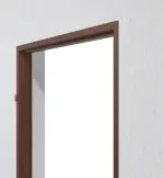 Detailansicht von CLASSEN Blockrahmen Bord für Wohnungseingangstüren Nuss Primo 