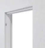 Detailansicht von Blockrahmen Arktisches Weiß Dekorfolie