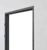 Detailansicht von CLASSEN Blockrahmen für Brandschutztüren EI30 Graphit RAL 7024 CPL