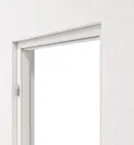 Detail-Ansicht von TEUTO Blockrahmen Weißlack 9016 mit runder Kante