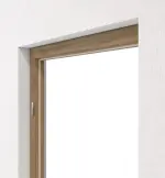 Detailansicht von HÖRMANN Blockrahmen Natureiche Duradecor ProLine mit runder Kante