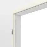 Detailansicht von GARANT Blendrahmen für Doppelflügeltüren Weißlack 9010 mit runder Kante