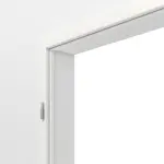 Detailansicht von GARANT Blendrahmen für Doppelflügeltüren Weißlack 9016 mit runder Kante