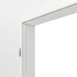 Detailansicht von GARANT Blendrahmen für Doppelflügeltüren Weißlack 9016 CePaL mit runder Kante