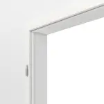 Detail-Ansicht von TEUTO Blendrahmen für Doppelflügeltüren Weißlack 9016 CPL mit runder Kante