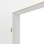 Detail-Ansicht von TEUTO Blendrahmen für Doppelflügeltüren Weiß Struktur Premium CPL mit runder Kante