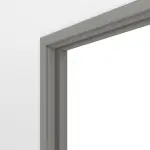 Detailansicht von Doppelflügel-Schiebetürsystem in der Wand laufend PortaLit-Trend Kitt A 446 CPL - Westag