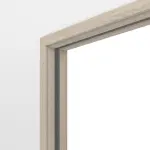 Detailansicht von Doppelflügel-Schiebetürsystem in der Wand laufend PortaLit-Trend Platineiche Ei 424 CPL - Westag