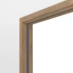 Detailansicht von Doppelflügel-Schiebetürsystem in der Wand laufend PortaLit-Trend Eiche Adria Ei 767 CPL - Westag