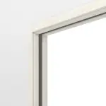 Detailansicht von Doppelflügel-Schiebetürsystem in der Wand laufend PortaLit-Trend Pinie Weiß Pi 230 CPL - Westag