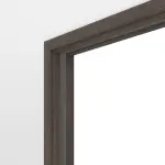 Detailansicht von Doppelflügel-Schiebetürsystem in der Wand laufend PortaLit-Trend Pinie Grau Pi 44 CPL - Westag