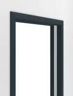 Detailansicht von Schiebetürsystem in der Wand laufend PortaLit-CPL Trend Titangrau A 416 - Westag