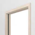 Detailansicht von WESTAG Schiebetürsystem in der Wand laufend Nussbaum Embla NU 324 PortaLit CPL