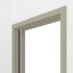 Detailansicht von GARANT Schiebetürsystem in der Wand laufend Matt Seidengrau 7044 G-TEC