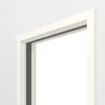 Detailansicht von GARANT Schiebetürsystem in der Wand laufend 0105-60 Pearl White CePaL