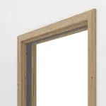 Detailansicht von GARANT Schiebetürsystem in der Wand laufend Authentic Risseiche CePaL