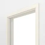 Detailansicht von Schiebetürsystem in der Wand laufend Reinweiß RAL 9010 Weißlack - Huga