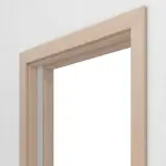 Detailansicht von JELD-WEN Schiebetürsystem in der Wand laufend Classic Nova Ahorn DuriTop