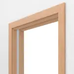 Detailansicht von JELD-WEN Schiebetürsystem in der Wand laufend Classic Buche Echtholzfurniert