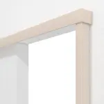 Detailansicht von CLASSEN Schiebetürsystem Kaschmir CPL vor der Wand laufend ohne Zarge