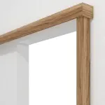 Detailansicht von Schiebetürsystem Honig Catania Dekorfolie vor der Wand laufend ohne Zarge