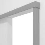 Detailansicht von CLASSEN Schiebetürsystem Grau RAL 7004 Lack ohne Zarge