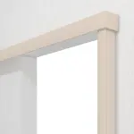 Detailansicht von CLASSEN Schiebetürsystem vor der Wand laufend Uni Kaschmir Dekorfolie ohne Zarge