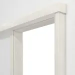 Detailansicht von CLASSEN Schiebetürsystem Esche Weiß 3D Look mit Zarge