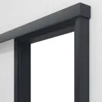 Detailansicht von CLASSEN Schiebetürsystem Graphit CPL mit Zarge PL-Norm