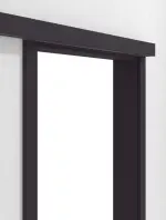 Detailansicht von WESTAG Schiebetürsystem vor der Wand laufend mit Zarge Viola Orissa FX 0790 FENIX NTM