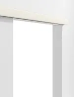 Detailbild von Schiebetürsystem PortaLit Klassik Weiß A223 vor der Wand laufend ohne Zarge - Westag