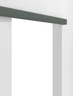 Detailansicht von WESTAG Schiebetürsystem vor der Wand laufend Verde Comodoro FX 0750 FENIX NTM